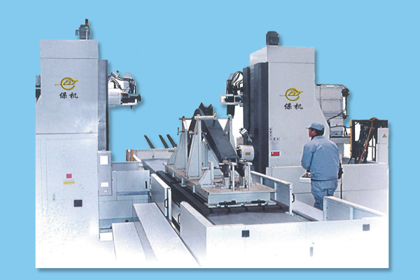 卧式(shi)雙面數控镗銑專(zhuān)用機床